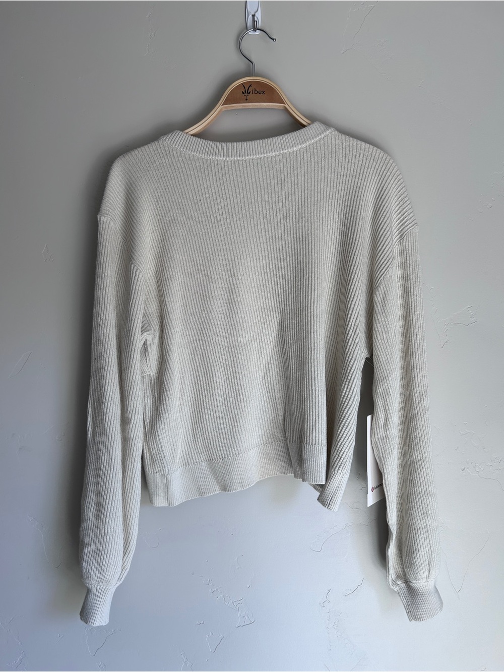 lululemon Ribbed Crossover Sweater - Cream - Picture 4 of 4